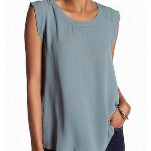 NWT Seafoam Green Pleated-Back Blouse